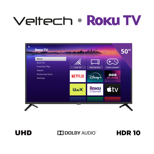 50" Veltech Roku TV - Purchase Directly from AO.com - Watt-a-Home by Veltech